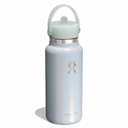 32 oz Wide Mouth with Flex Straw Cap - Glimmer Blue - US 5818