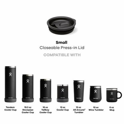 Small Closeable Press-In Lid - US 6436